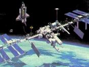 English: Space Station Freedom (proposed rendition)