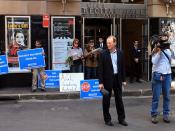 ABC News at the stage door waiting for the cowering AGL Chairman