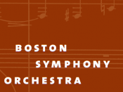 The logo of the Boston Symphony Orchestra.