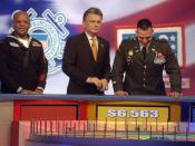 060208-N-3153C-088 Culver City, Calif. - Television game show “Wheel of Fortune” hosted military members during a recent taping in support of the Armed Forces. Service members from various branches of the U.S. military participated in the show that will a