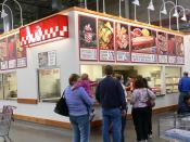 A food concession stand at the Costco warehouse in Overland Park, Kansas