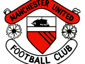 Club crest of Manchester United F.C. in the 1960s, as seen in official club documents such as this 1968 match programme