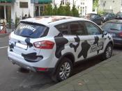 Ford KugaTDCi, Gen1 (from 2008), BEN & JERRY´S promotion, seen in Duesseldorf, Germany