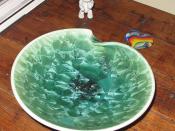 Crystalline Glazed Bowl