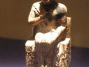 Statue of Khufu in the Cairo Egyptian Museum (JE 36143)