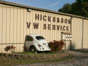 English: Hicks & Son VW Service specialises in classic Volkswagen vehicles. It is located at 3301 Angier Avenue in Durham, North Carolina.