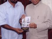 Eby J Jose with Hon'ble President of India Dr. APJ Abdul Kalam (2006)
