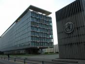 English: World Health Organisation headquarters, Geneva, north and west sides. Français : faces nord et ouest du siège de l'Organisation Mondiale de la Santé, à Genève (Suisse).