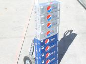 English: Pepsi Cola and Diet Pepsi soda delivery