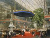 Queen Victoria opens the Great Exhibition in The Crystal Palace in Hyde Park, London, in 1851.