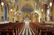 English: Interior of St. Andrew's Catholic Church in Roanoke, Virginia, USA.