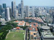 English: Overview of Singapore's financial district