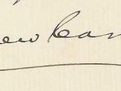 Andrew Carnegie Signature