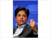 DAVOS-KLOSTERS/SWITZERLAND, 29JAN09 - Indra Nooyi, Chairman and Chief Executive Officer, PepsiCo, USA, speaks during the session 'The Values behind Market Capitalism' at the Annual Meeting 2009 of the World Economic Forum in Davos, Switzerland, January 29