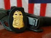 FBI Badge & gun.