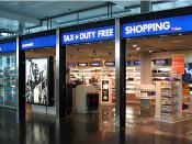 English: A duty-free shop in the 