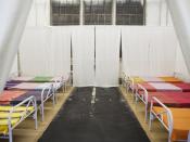 Deutsch: Documenta 12 Vorbereitungen für die Ankunft der 1001 (Projekt von Ai Wei Wei) Chinesen in der Fabrikhalle in der Gottschalkstraße