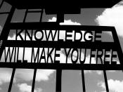 Knowledge will make you free