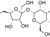 English: A representation of the structure of sucrose as shown on CAS Common Chemistry.