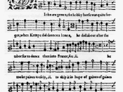 Weelkes madrigal print: Since Robin Hood, 1608