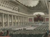 English: The meeting of the Estates General May 5, 1789 in the Grands Salles des Menus-Plaisirs in Versailles.