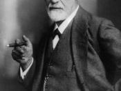 Sigmund Freud, founder of psychoanalysis, smoking cigar. Español: Sigmund Freud, fundador del psicoanálisis, fumando. Česky: Zakladatel psychoanalýzy Sigmund Freud kouří doutník.