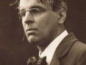 English: William Butler Yeats, sepia-toned platinotype