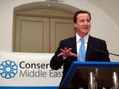 English: Rt Hon David Cameron MP speaking at the Conservative Middle East Council Annual Gala Dinner