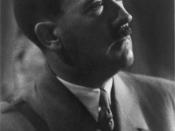 Adolf Hitler portrait, bust, 3/4 facing right.