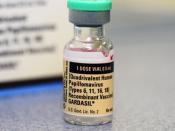 Gardasil vaccine and box