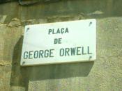 The square in Barcelona renamed in Orwell's honour
