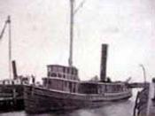 English: Photograph of the SS Commodore, which sank around 12 miles off Daytona Beach, Florida on January 2, 1897. Author Stephen Crane was on board and later immortalized the wreck in his short story 
