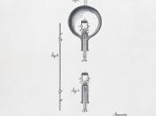 English: Light bulb patent application. Photolithography reproduction.