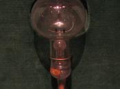 An original Edison light bulb from 1879 from Thomas Edison's shop in Menlo Park.
