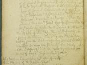Ms. index to Edward Stillingfleet's Irenicum, possibly in the hand of Samuel Taylor Coleridge (1772-1834)