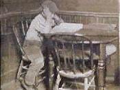 English: Jack London studying at Heinold's First and Last Chance in Oakland, California 1886