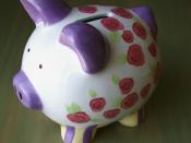 English: ceramic piggy bank