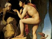 Oedipus complex: Oedipus explains the riddle of the Sphinx, Jean Auguste Dominique Ingres. (ca. 1805)