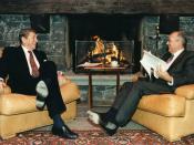 English: US President Ronald Reagan and Soviet General Secretary Mikhail Gorbachov at the first Summit in Geneva, Switzerland. Česky: Americký prezident Ronald Reagan a sovětský generální tajemník Michail Gorbačov na prvním summitu v Ženevě.