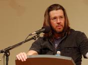David Foster Wallace gave a reading for Booksmith at All Saints Church in 2006. There is also a lot of discussion on the wallace-l email list Ed wrote about the reading.