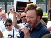 The welcoming party for Coco at TBS (Conan O'Brien). It was hot and he was awesome!