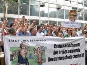 Brasília - Servidores federais da área ambiental fazem manifestação em frente ao Ministério do Planejamento pela reestruturação da carreira (Valter Campanato/ABr)