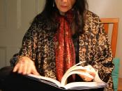 English: Anne Waldman, photo by Gloria Graham taken during the video taping of Add-Verse, 2003