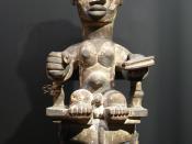 Français : Masque - population Ogoni - Nigéria - 20ème siècle - bois, env. 30 cm - Musée du quai Branly - Paris - n° d'inventaire : 73-1996-1-23
