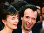 Français : Roberto Benigni et Nicoletta Braschi au festival de Cannes