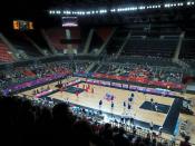 Interior of the Basketball Arena during the London International Basketball Invitational
