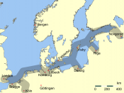 Principle trading routes of the Hanseatic League