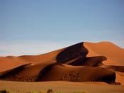 A sand dune in Namibia