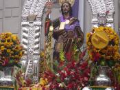 English: Saint Jude Thaddeus Procession in Lima, Peru. Español: Procesión de San Judas Tadeo en Lima, Perú.