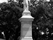 Dick Dowling Statue, Hermann Park, Houston, Texas 0429101141BW